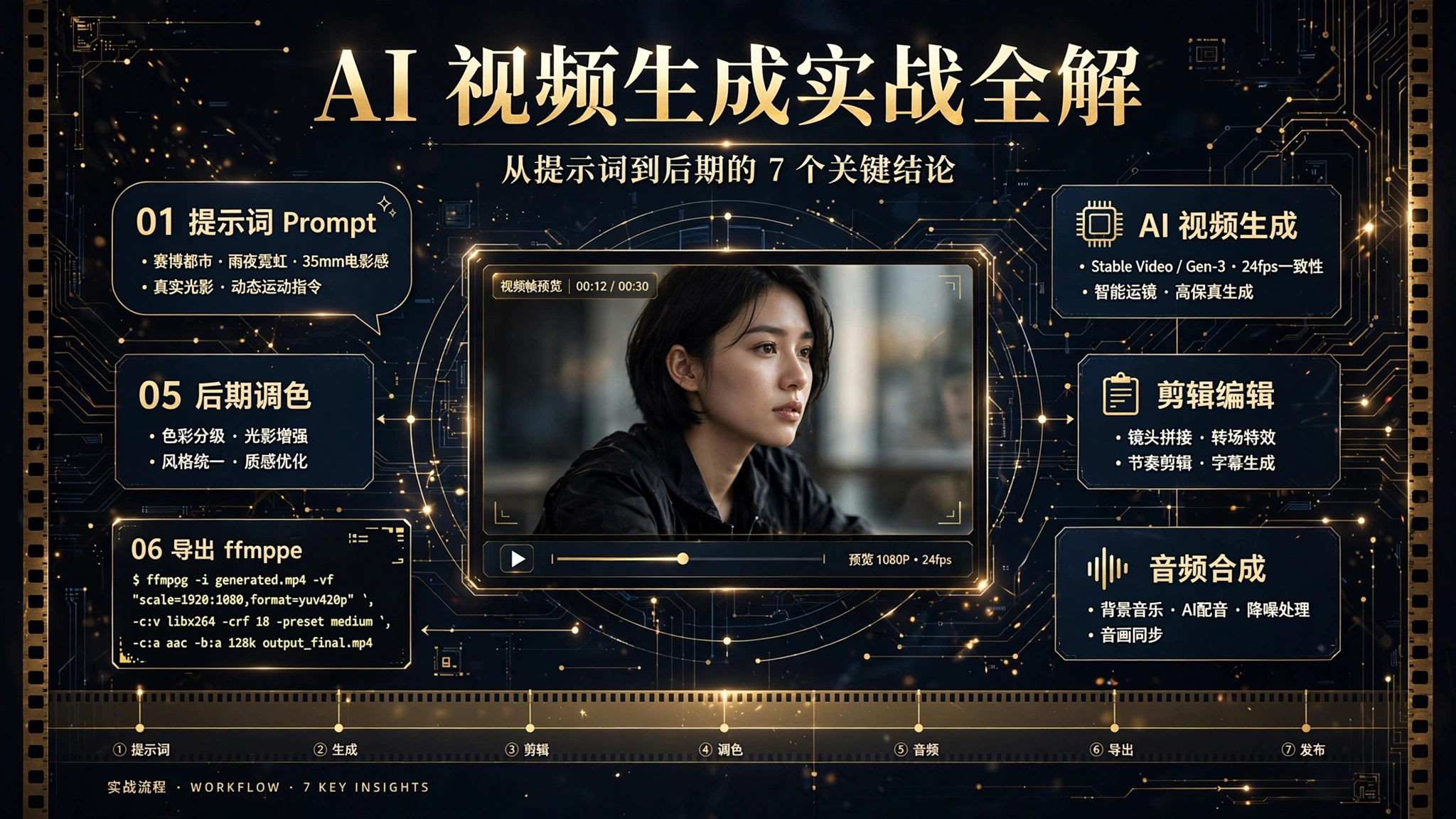 AI 视频生成实战全解:从提示词到后期的 7 个关键结论